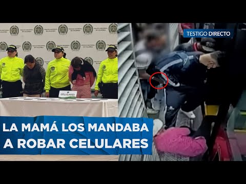 MANDABA A SUS HIJOS A ROBAR en TRANSMILENIO Así Cayó la Banda de Ladrones de CELULARES MÁS PELIGROSA - youtube