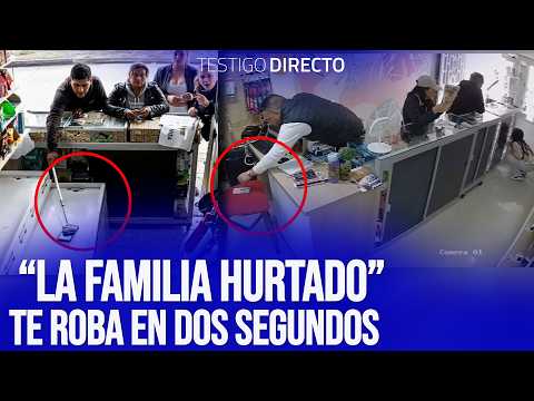 ¡ROBAN en solo 2 segundos con caña de pescar!: El descarado modus operandi de "La Familia Hurtado" - youtube
