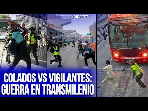¡TERROR EN TRANSMILENIO!: La cruda guerra de vigilantes contra colados en las ESTACIONES - youtube